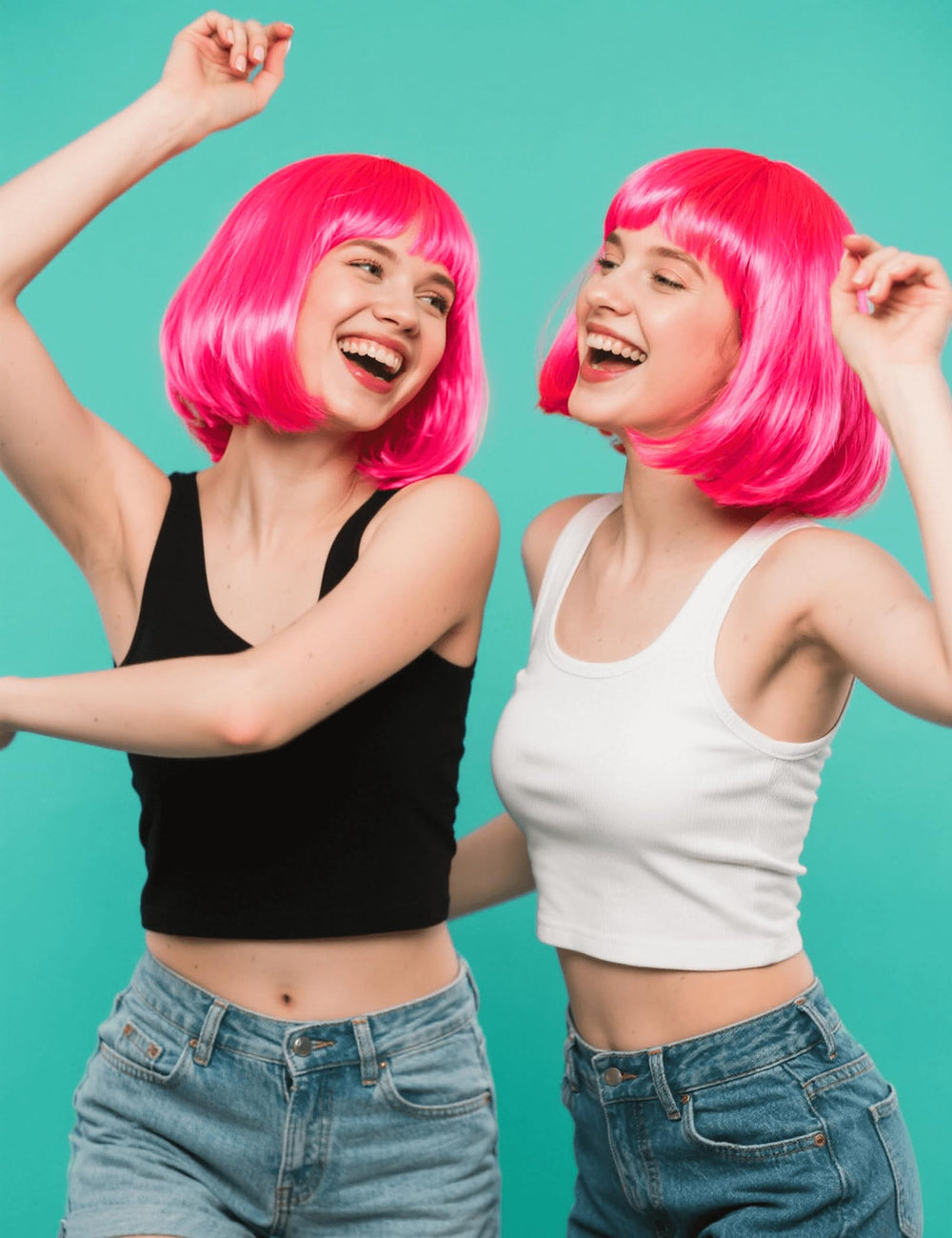 FSLLZCJY pink bob wig ideal for cosplay and daily wear