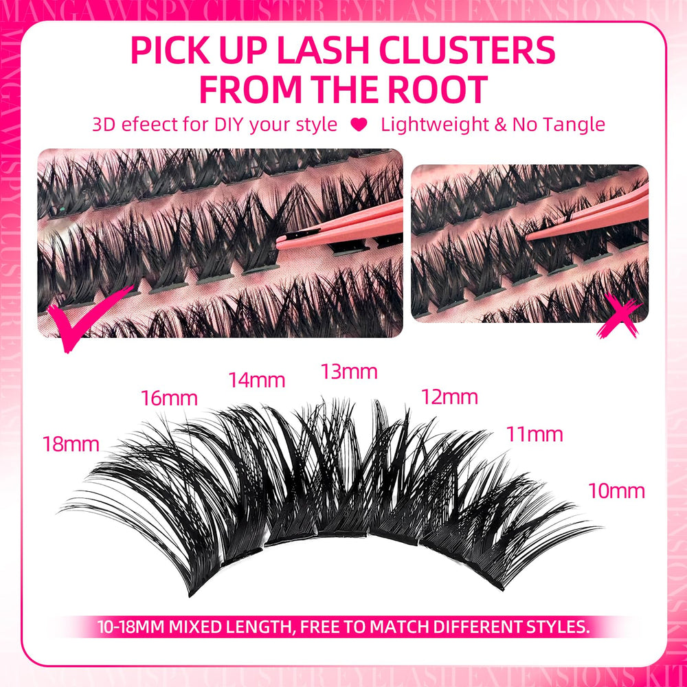 FTBZCF natural matte black fibers blend with real lashes for a seamless look.