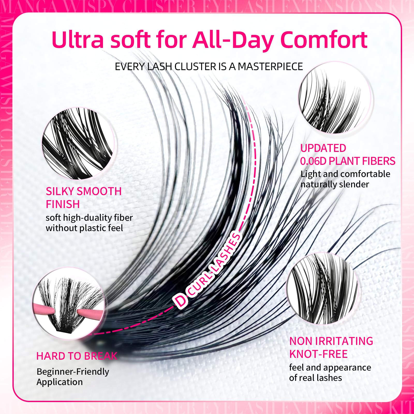 FTBZCF precision tweezers and lash brush enable precise, comfortable application.