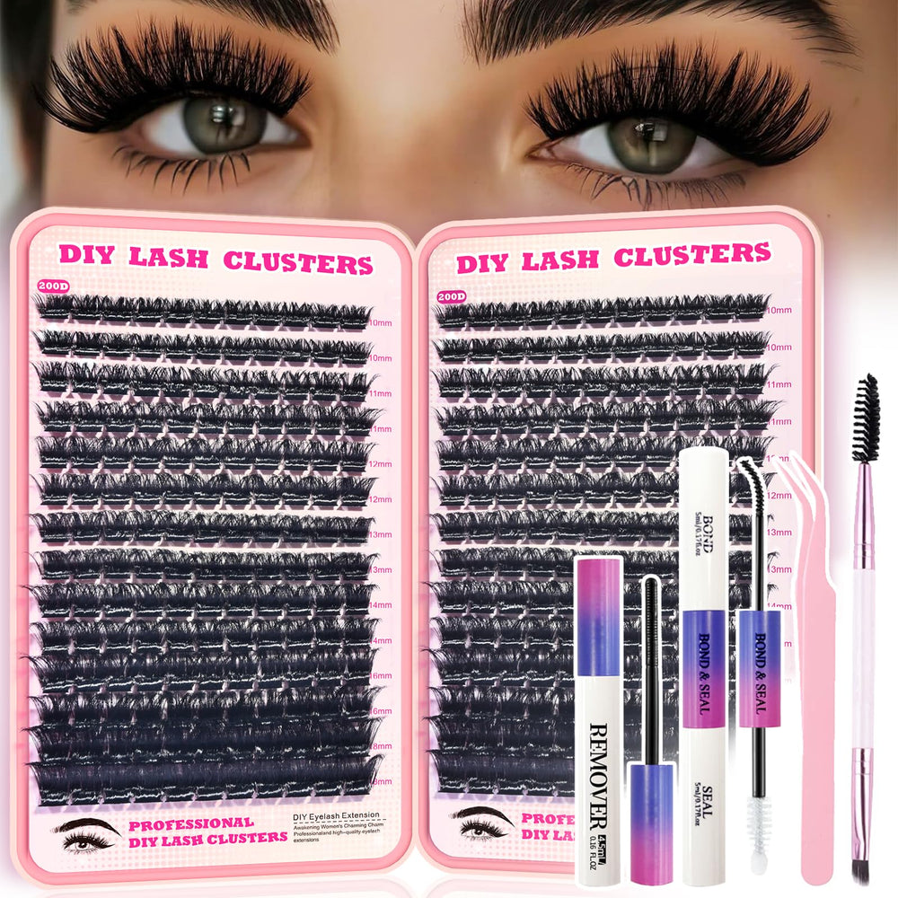 FTBZCF Lash Clusters Kit packaging view for at-home use and savings