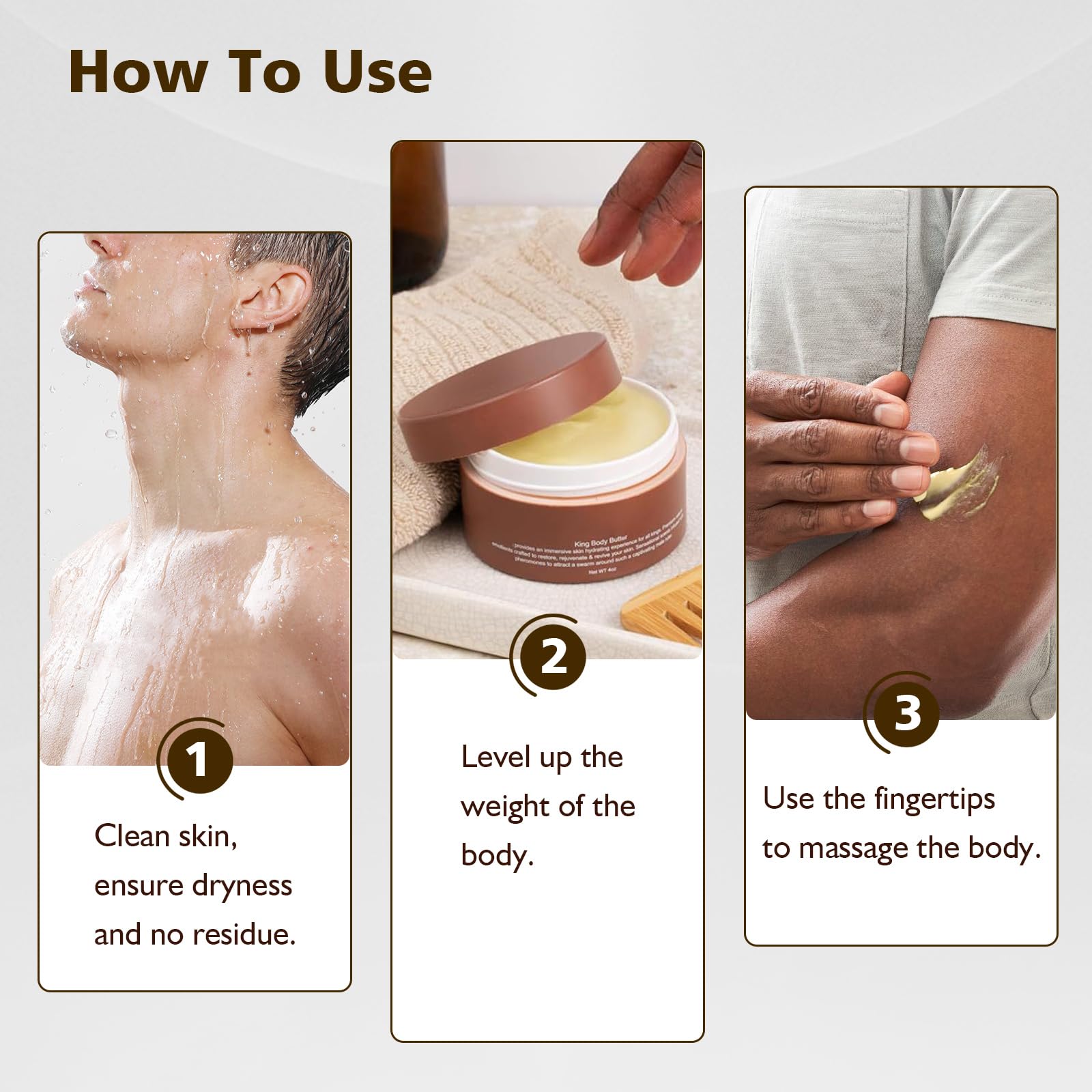 Fugit Crowned SKLN applying massage on arms for a comfortable skincare routine.