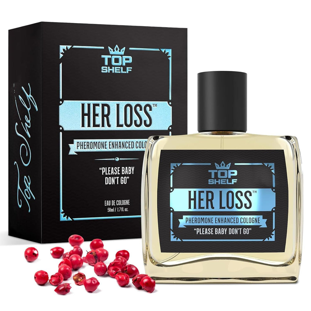 fugit Her Loss bottle front view highlights its sleek design for daily wear.