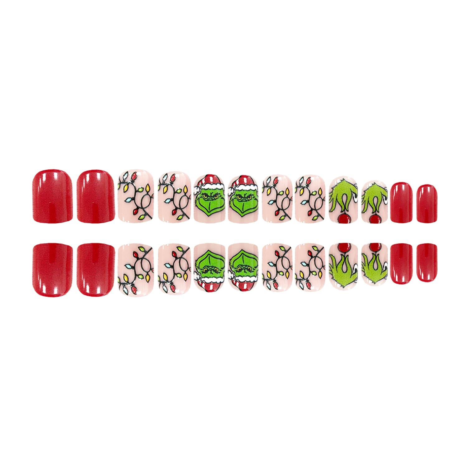 FUKIDOG short square petite press-on nails for quick at-home manicures.