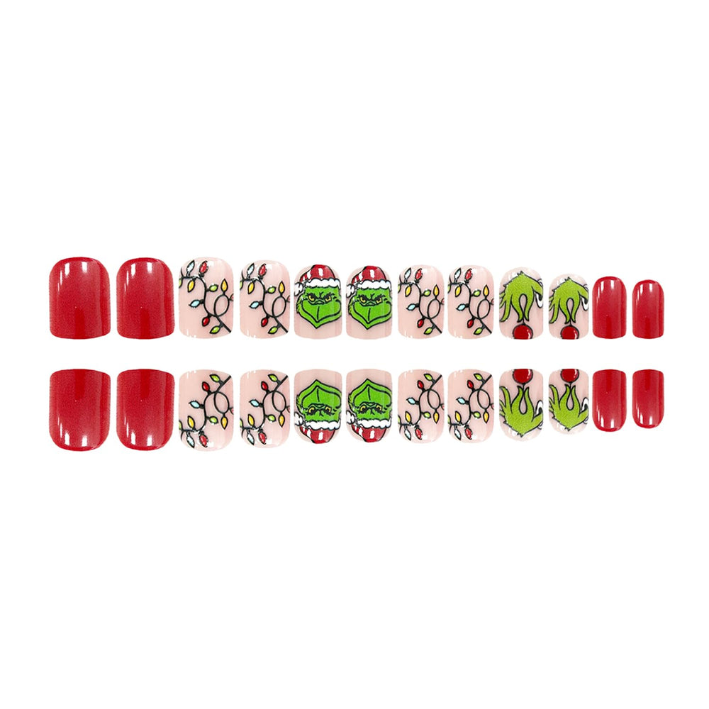FUKIDOG short square petite press-on nails for quick at-home manicures.