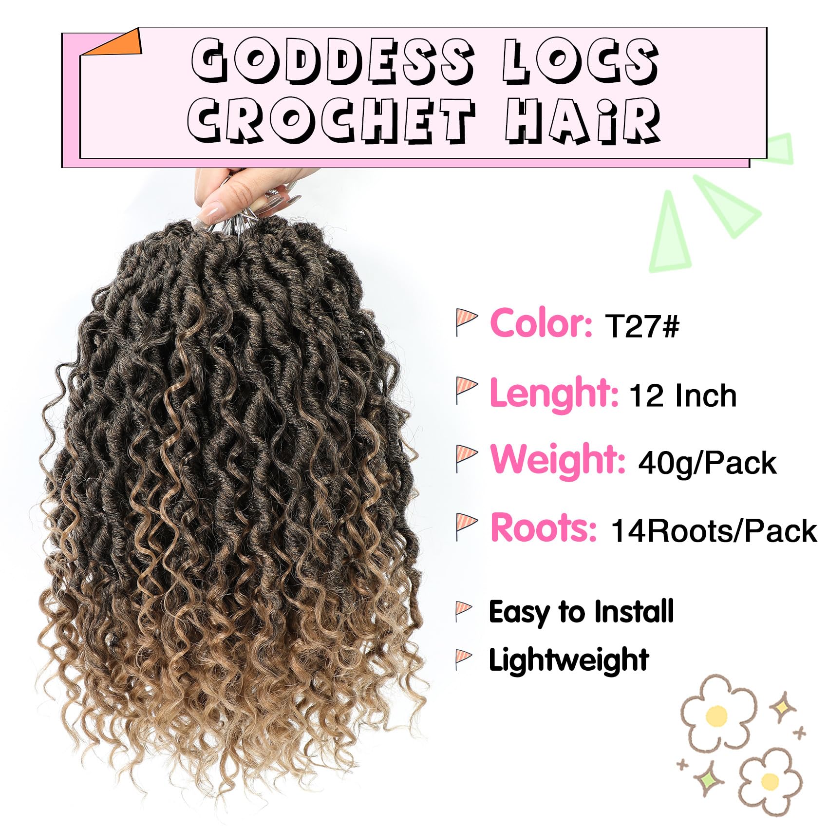 Fulcrum Goddess Locs pre-looped strands enable easy installation