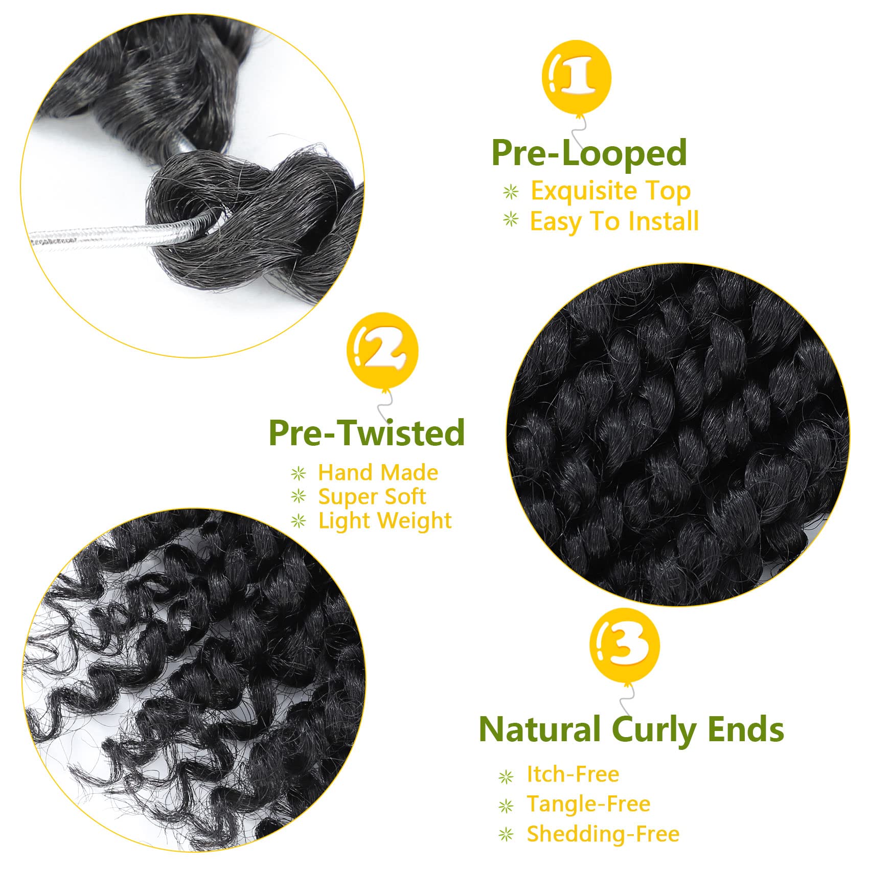Fulcrum Passion Twist 8 Inch 8-pack set prepared for full head coverage