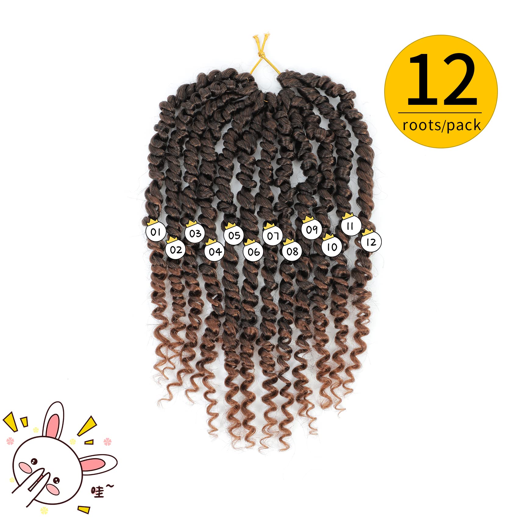 Fulcrum Passion Twist 8inch color 4 close-up for natural look