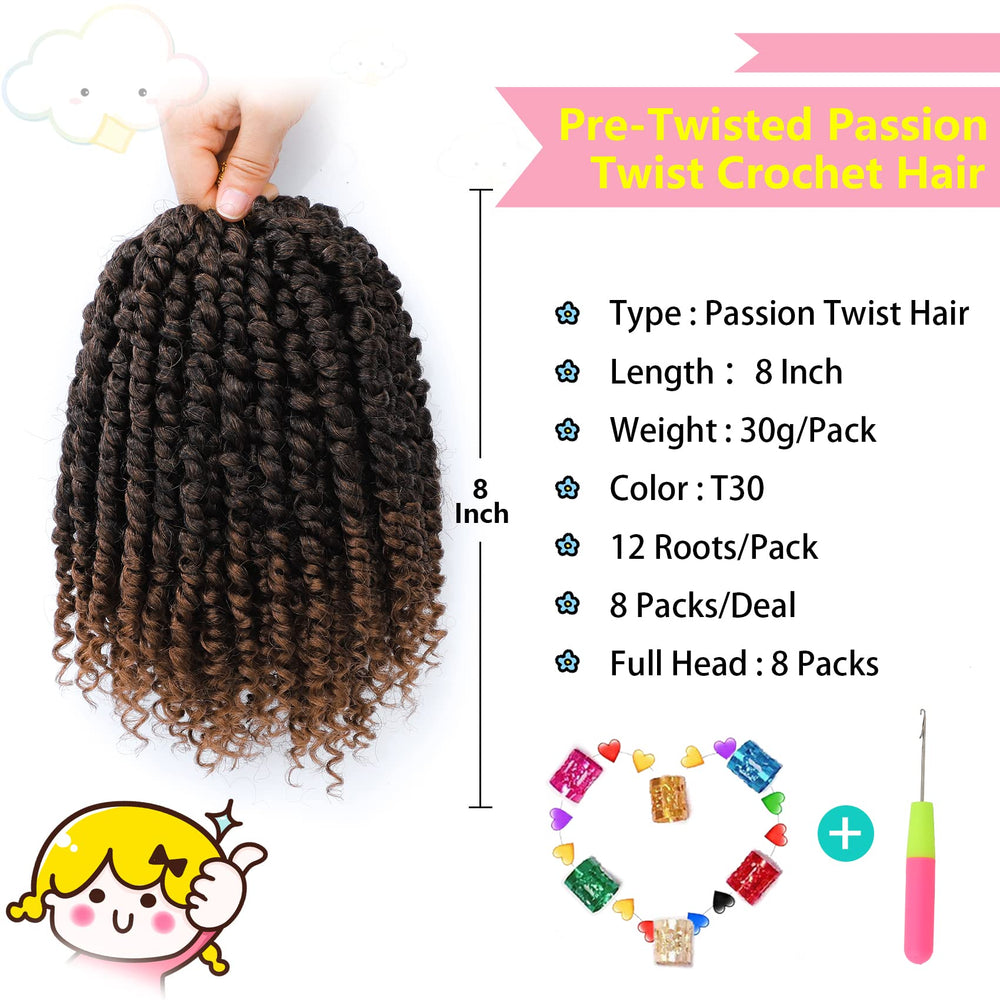 Fulcrum Passion Twist 8inch prelooped twists image demonstrating easy installation