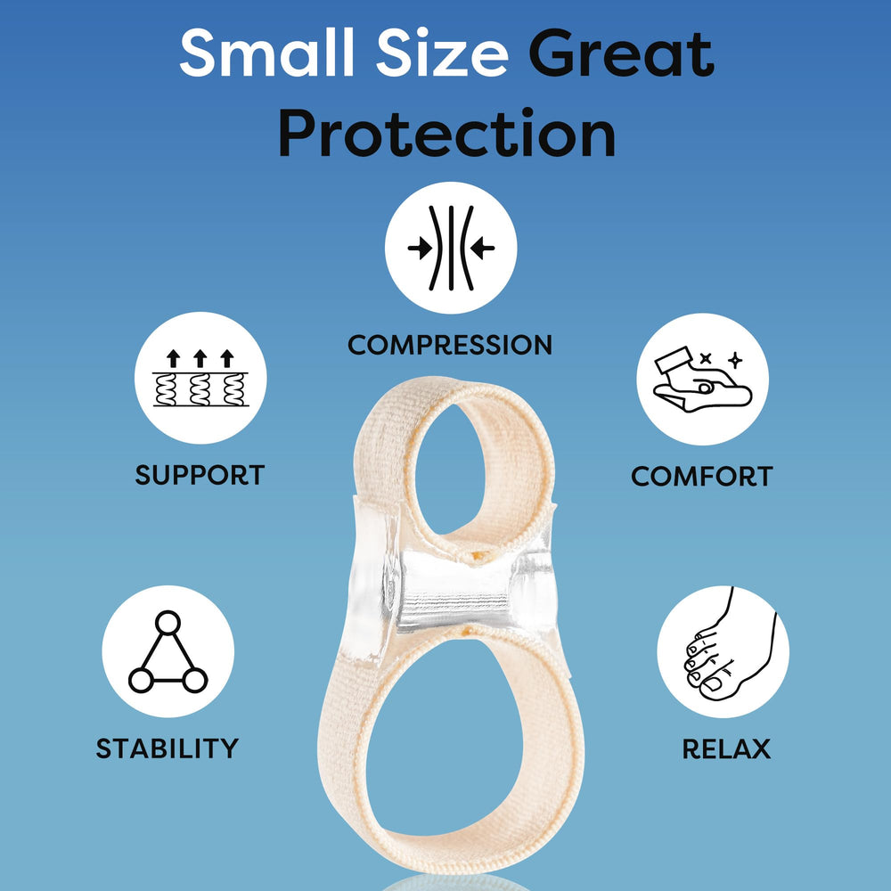 FULEEAN Big Toe Spacer 2 Loops three sizes offer a precise fit for toes.