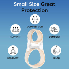FULEEAN Big Toe Spacer 2 Loops three sizes offer a precise fit for toes.