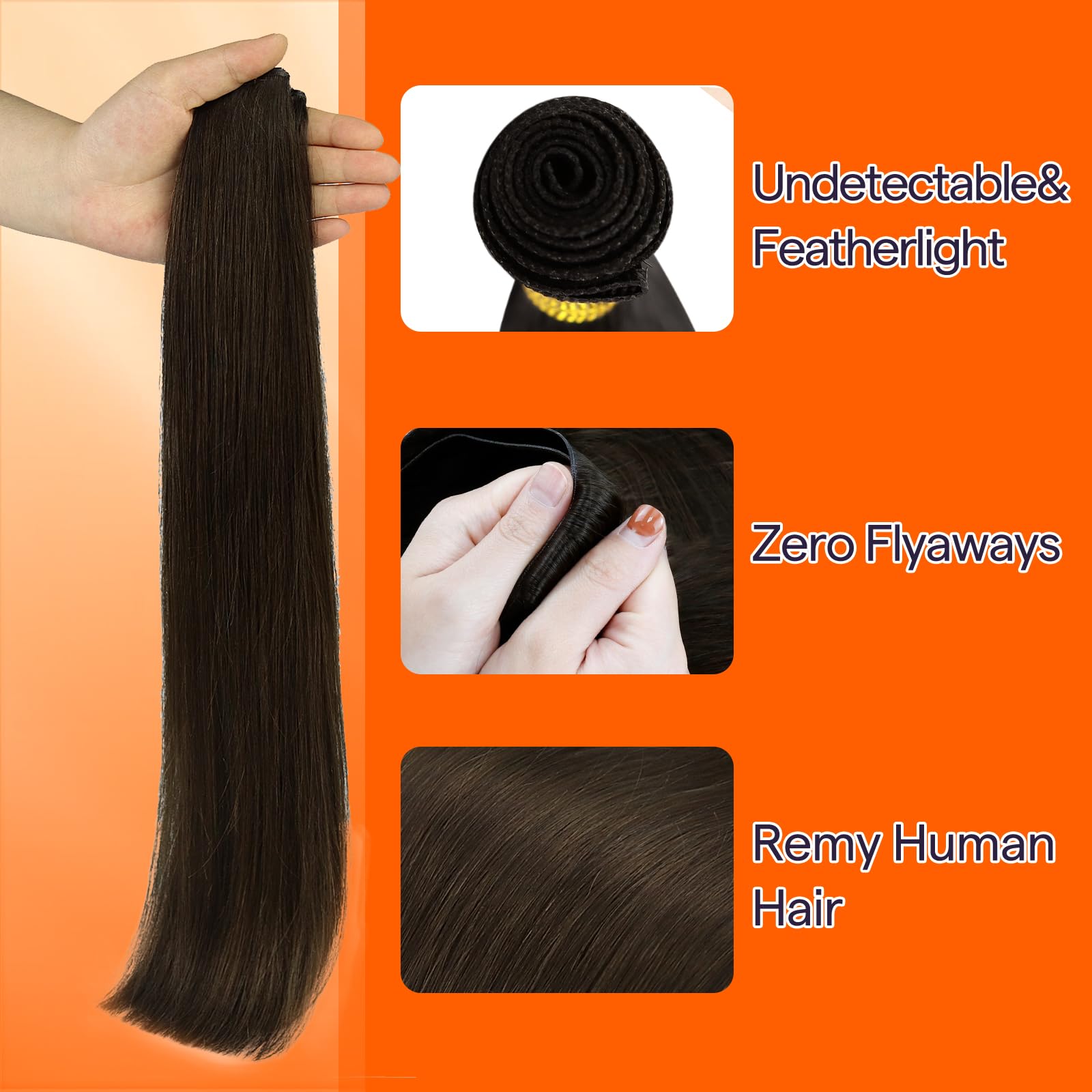 Full Shine lightweight weft design reduces scalp pressure