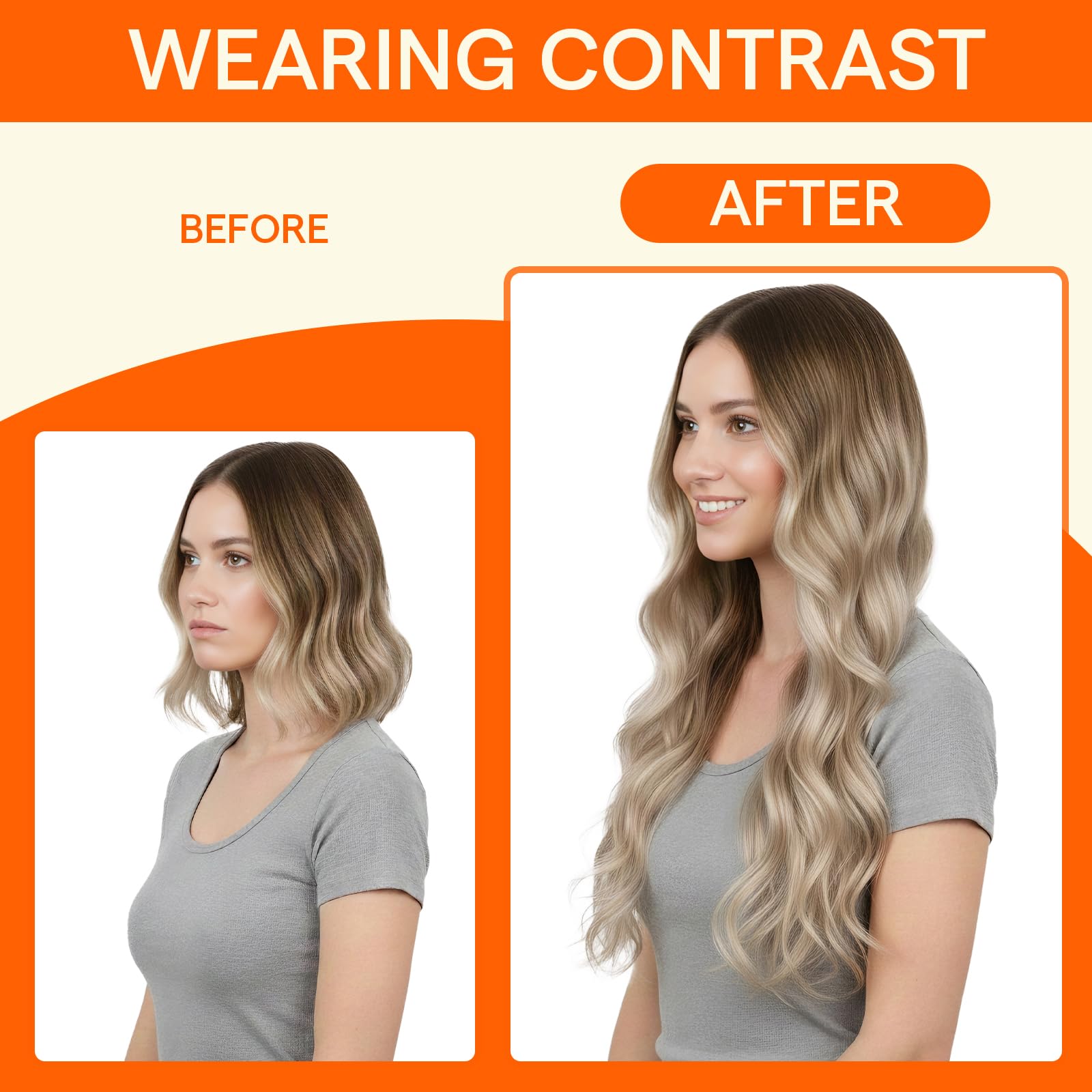 Full Shine natural and invisible keratin tip blends seamlessly with your hair