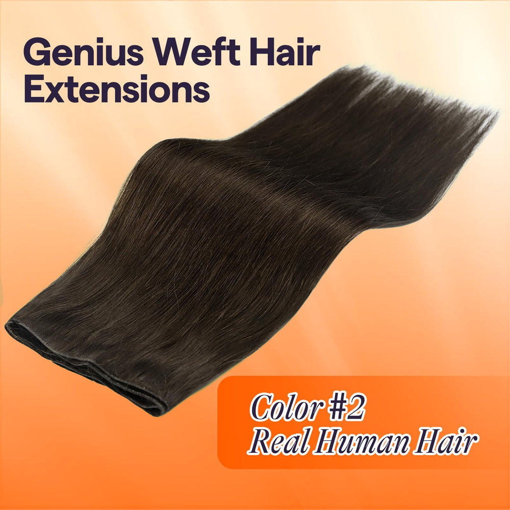 Full Shine Remy hair weft close-up for seamless texture