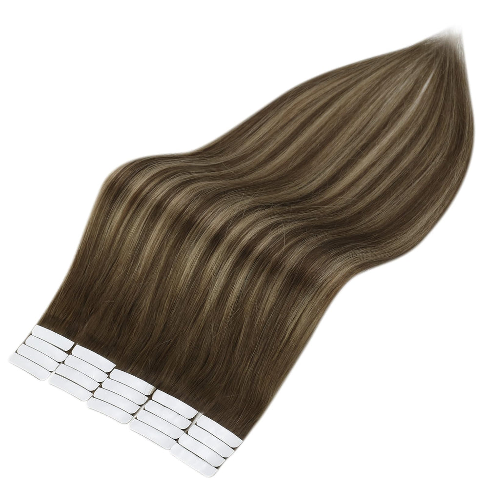 Full Shine product blending with natural hair for a subtle look.