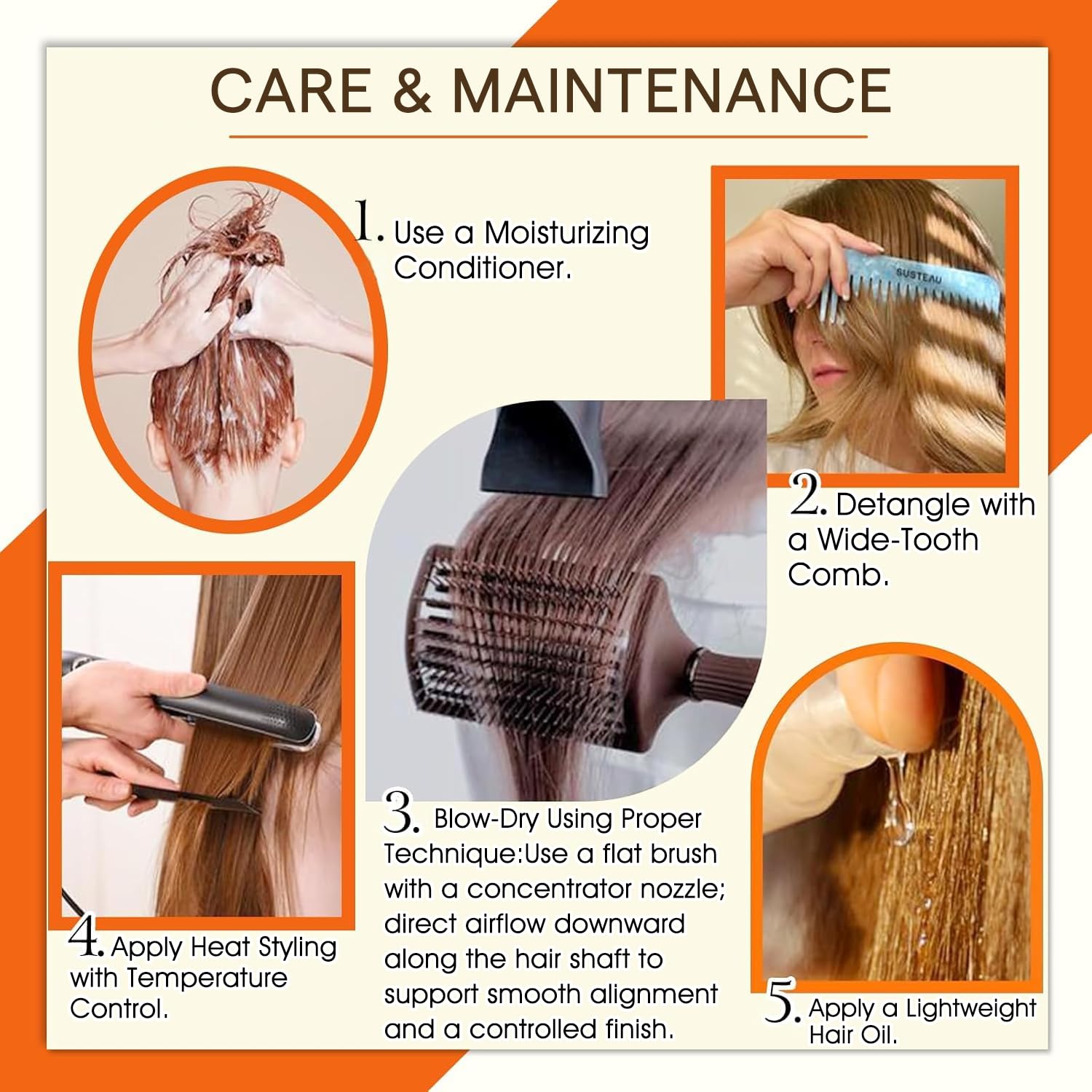 Full Shine washable styling-friendly Remy hair for curling or straightening