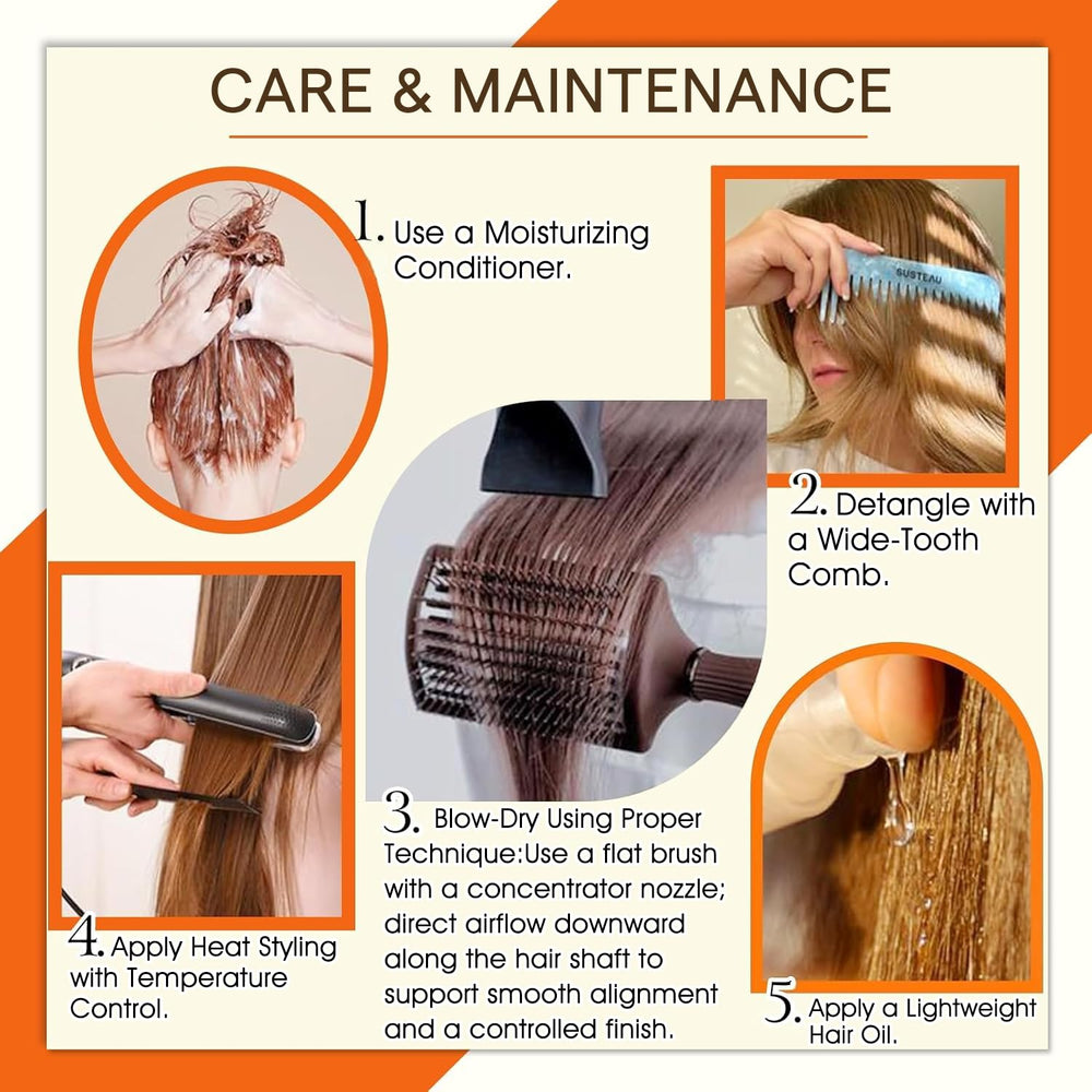 Full Shine washable styling-friendly Remy hair for curling or straightening
