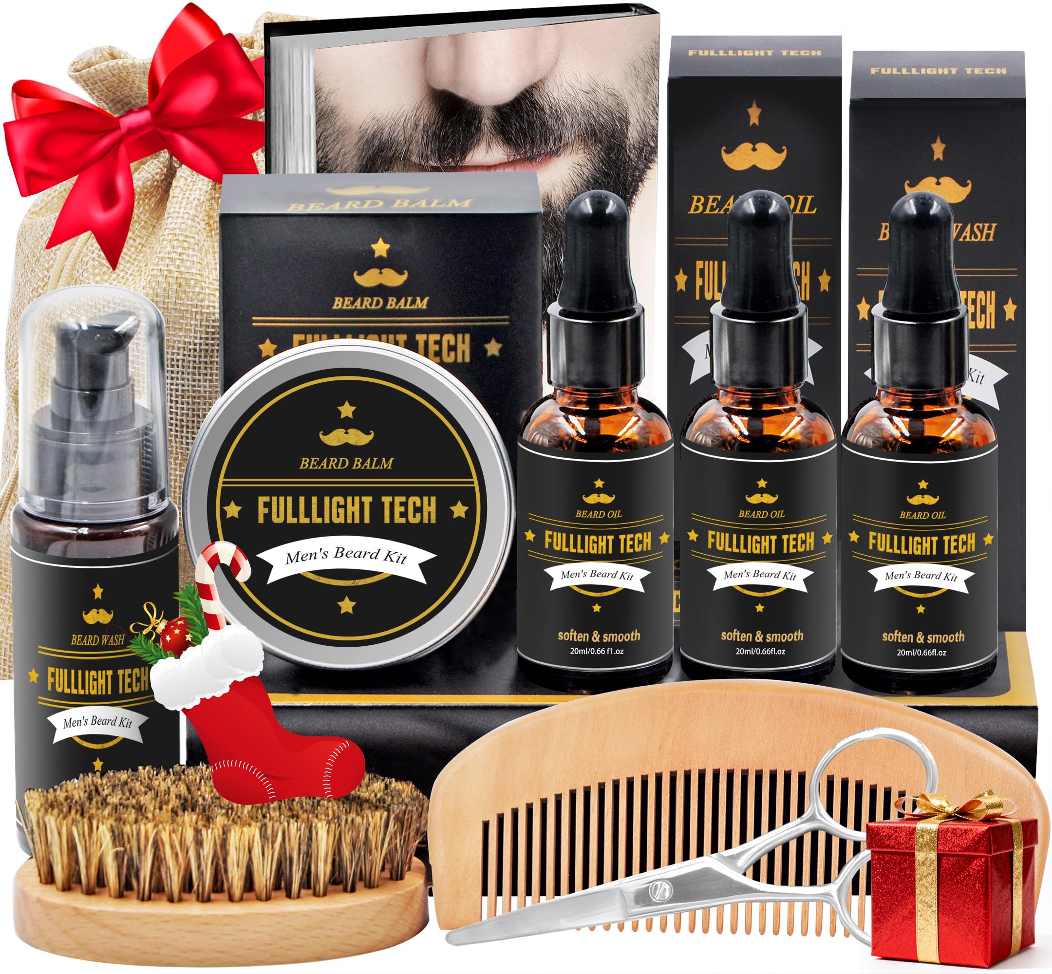 FULLLIGHT TECH beard care ebook cover with practical routine tips.