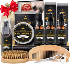 FULLLIGHT TECH beard kit packaging presents premium tools for neat grooming.