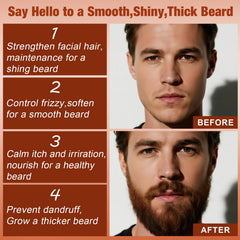 FULLLIGHT TECH beard oil 2-pack back lists ingredients and usage