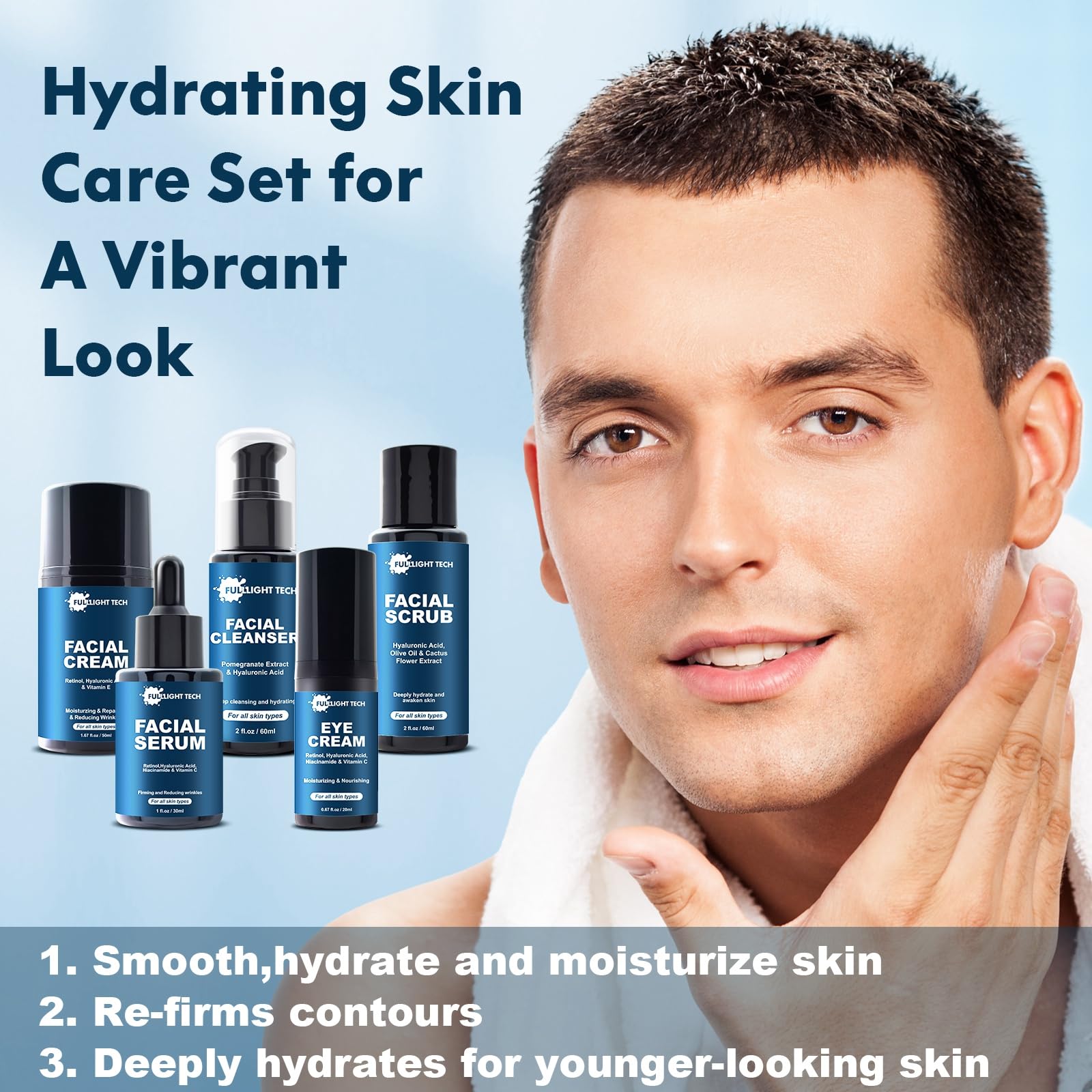 FULLLIGHT TECH facial cream 50ml provides lasting hydration and a subtle firming feel.