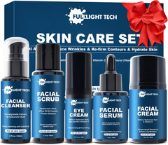 FULLLIGHT TECH Skin Care for Men gift set in premium packaging for gifting.