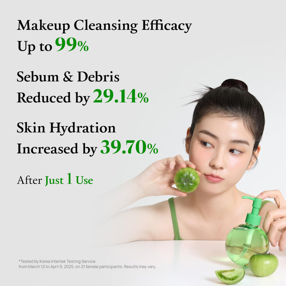 FULLY Green Tomato Cleansing Oil removes heavy makeup and sunscreen efficiently