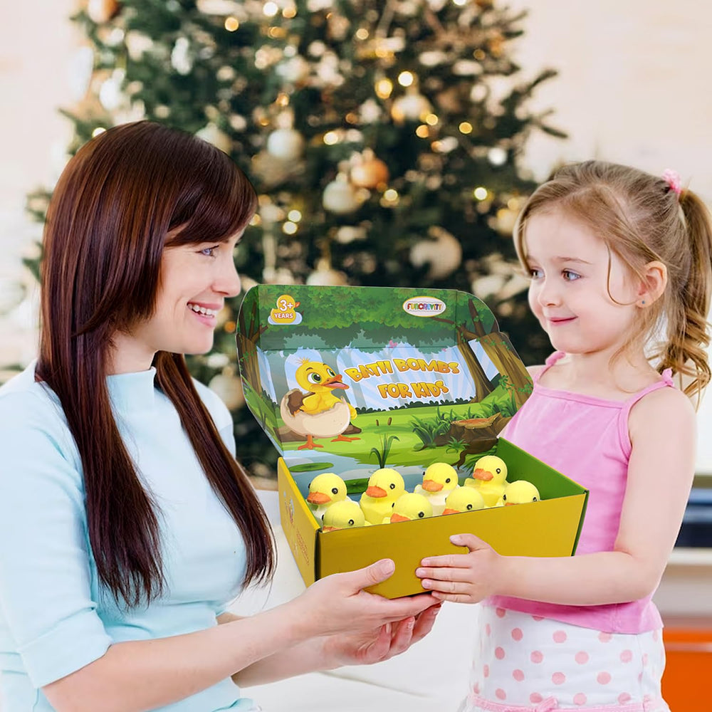 Funcrevity bath bombs as a delightful birthday gift idea for kids