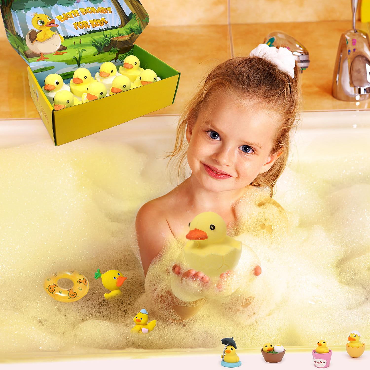 Funcrevity bath bombs in a gift-box packaging, ideal for birthdays