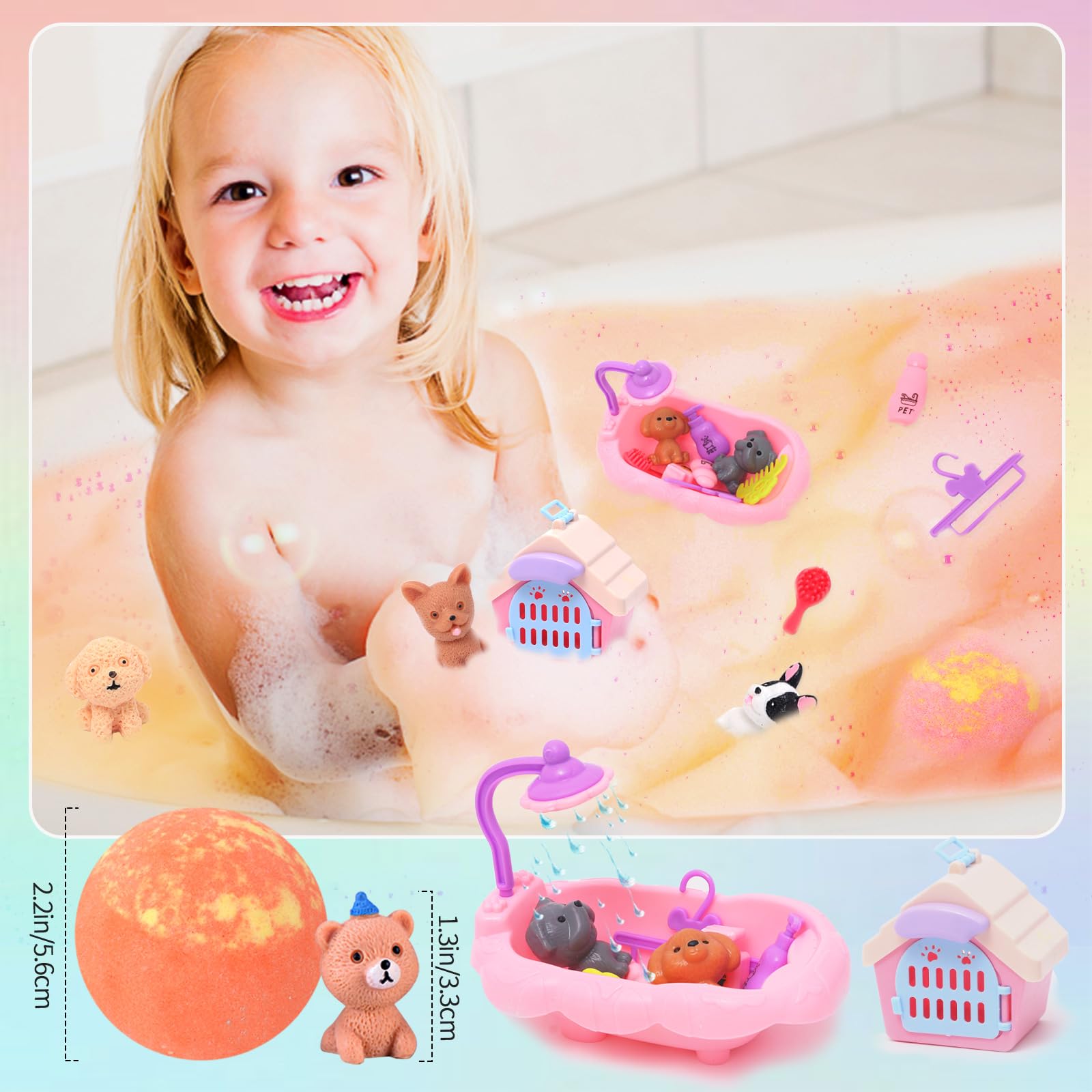 FUNCREVITY no-tub-stain formula helps keep your tub clean after baths.