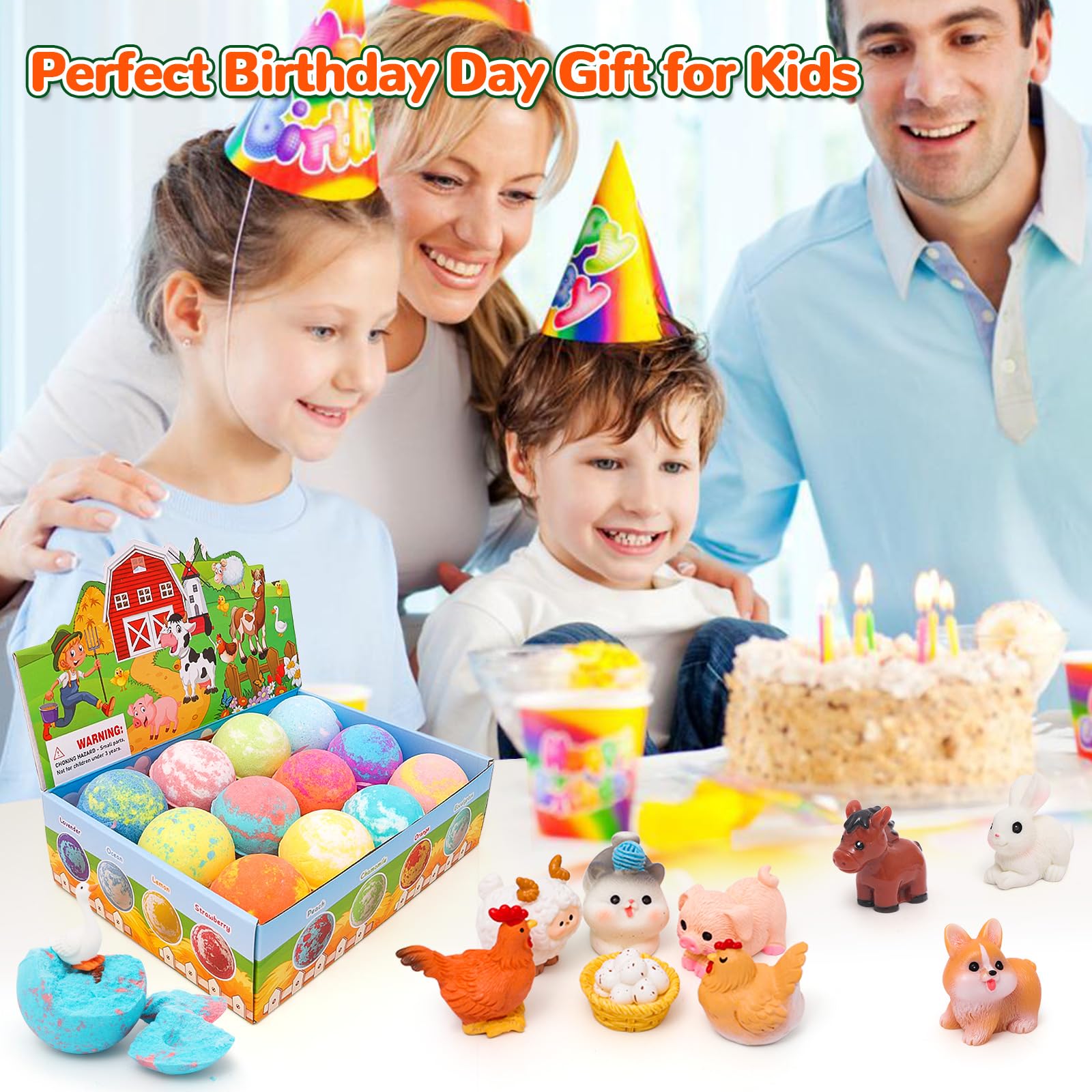 FUNCREVITY bath bombs are safe for kids over three years.