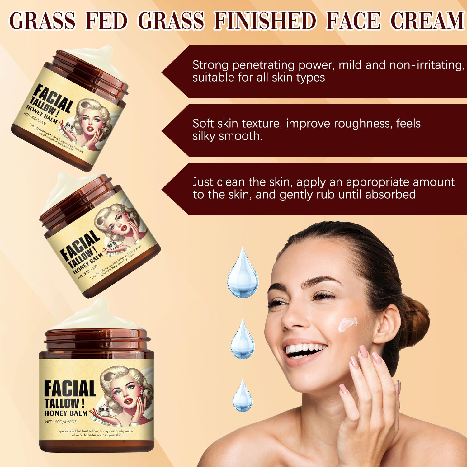 Funfunman application on hands demonstrates easy absorption and non-greasy feel