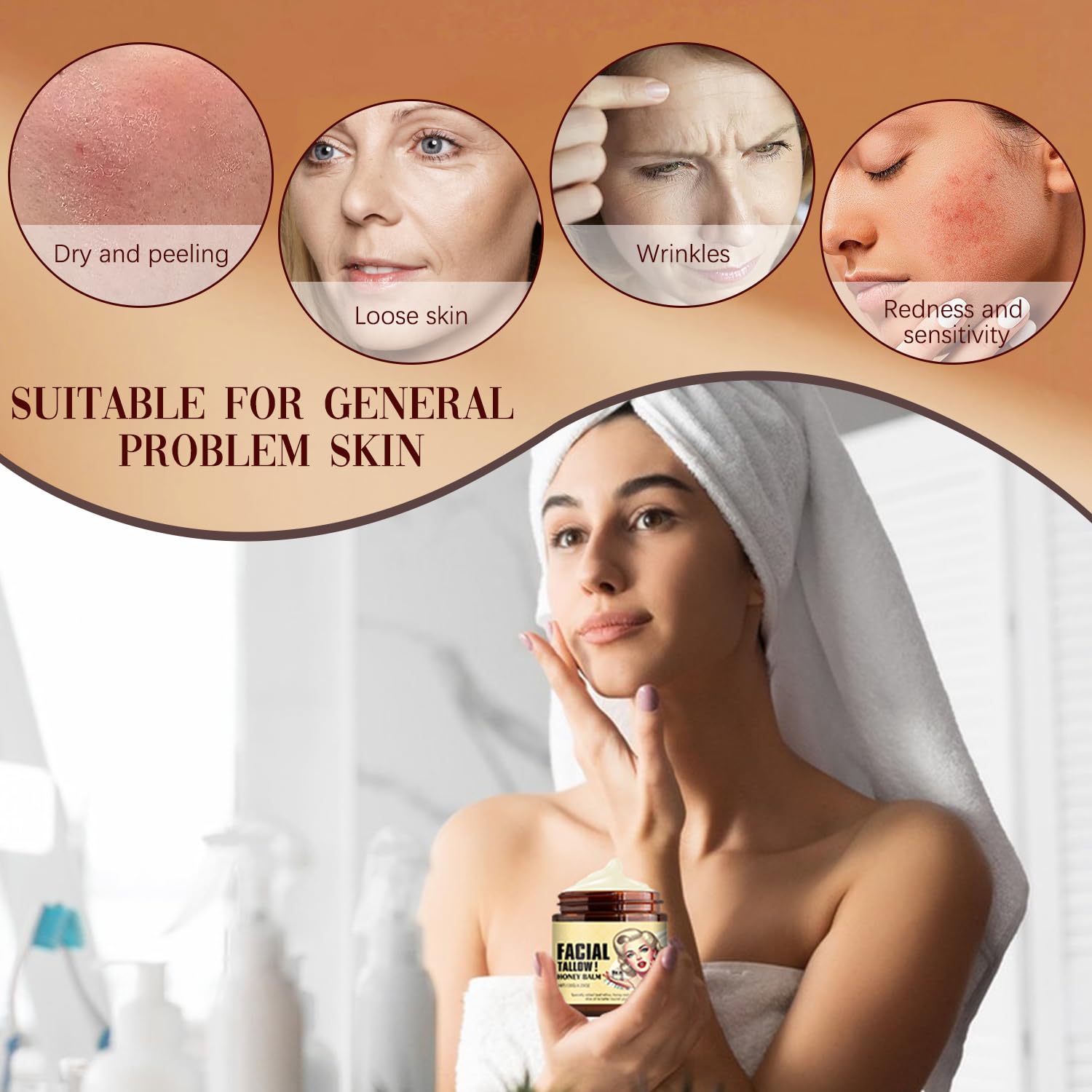 Close-up of Funfunman balm texture absorbing quickly