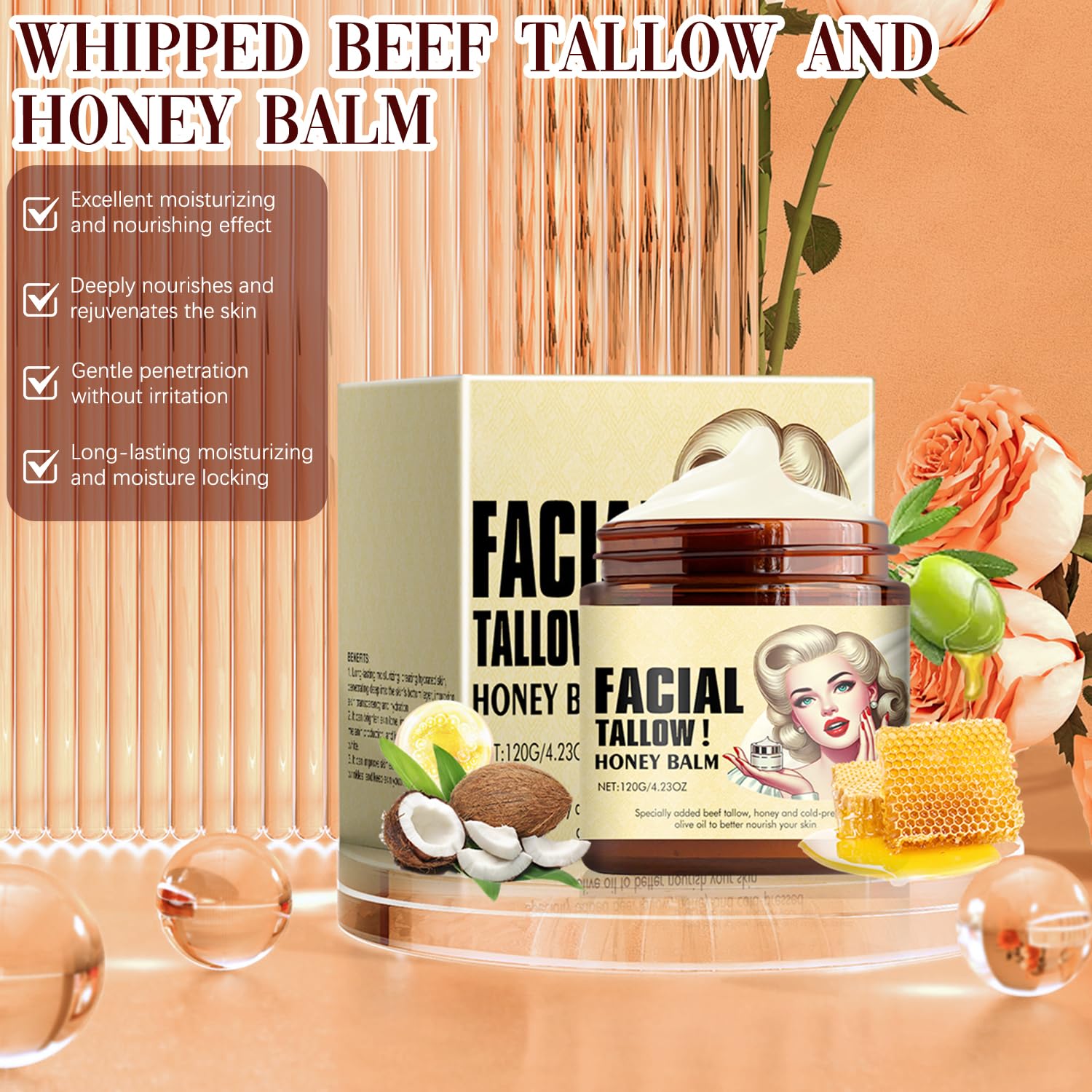 Funfunman product on wood surface evokes natural everyday skincare ritual
