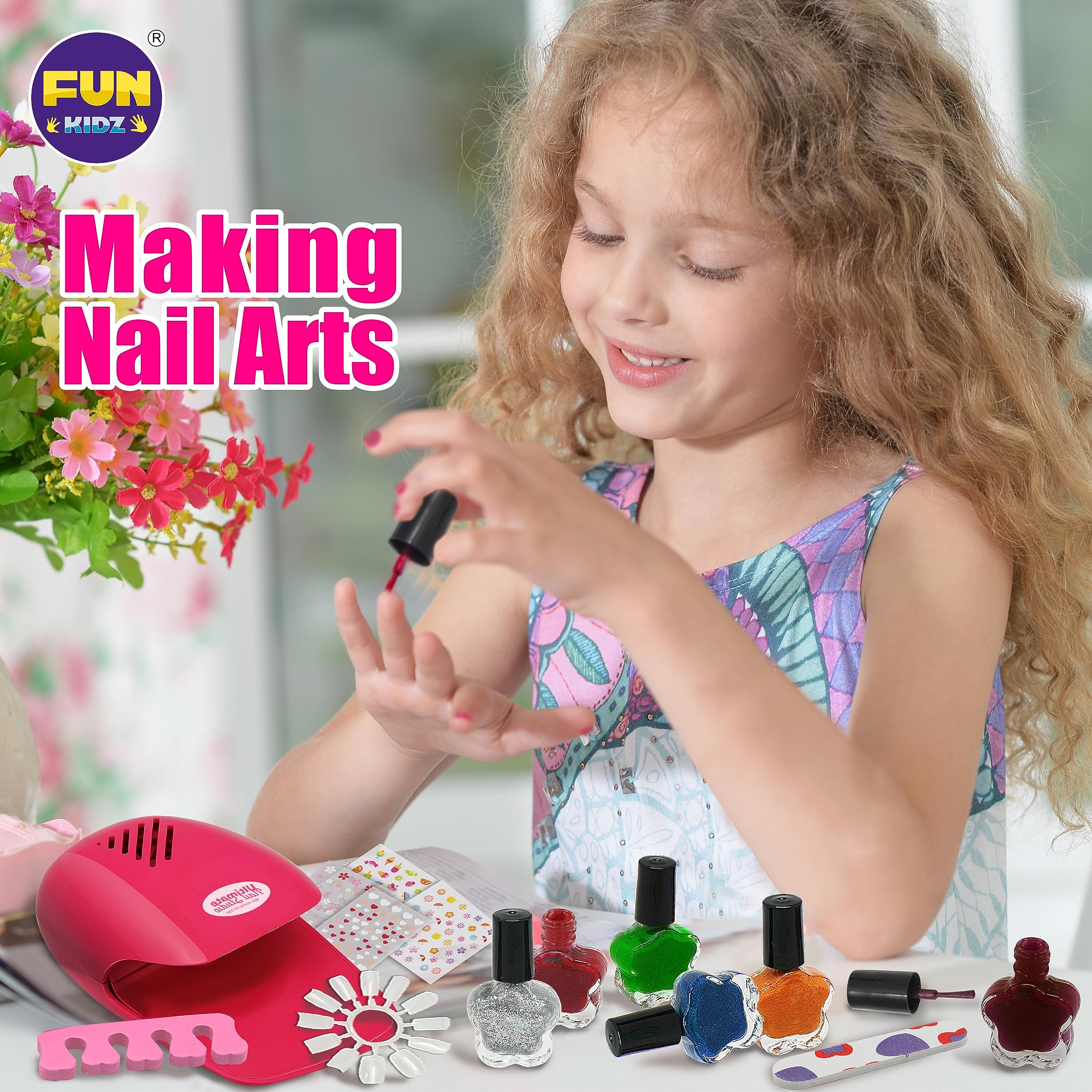 FunKidz mani-pedi kit ideal for small group party activities.