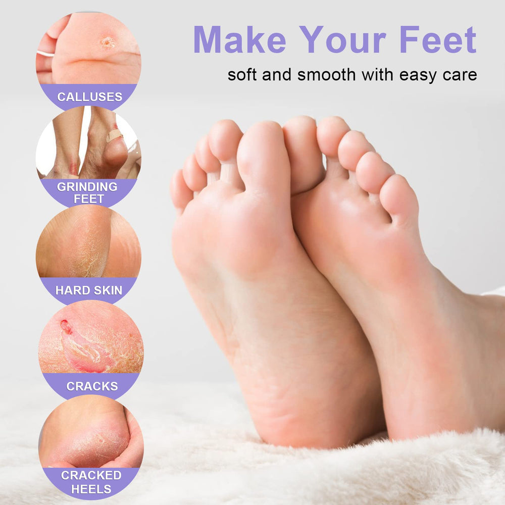 FUNNIR Foot Peeling Mask exfoliation close-up shows gentle, effective skin refresh.