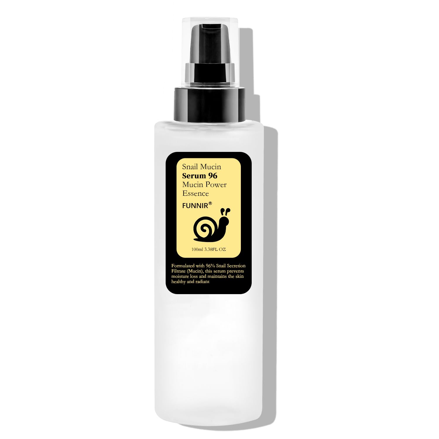 FUNNIR Snail Mucin Essence bottle ready for daily hydration.