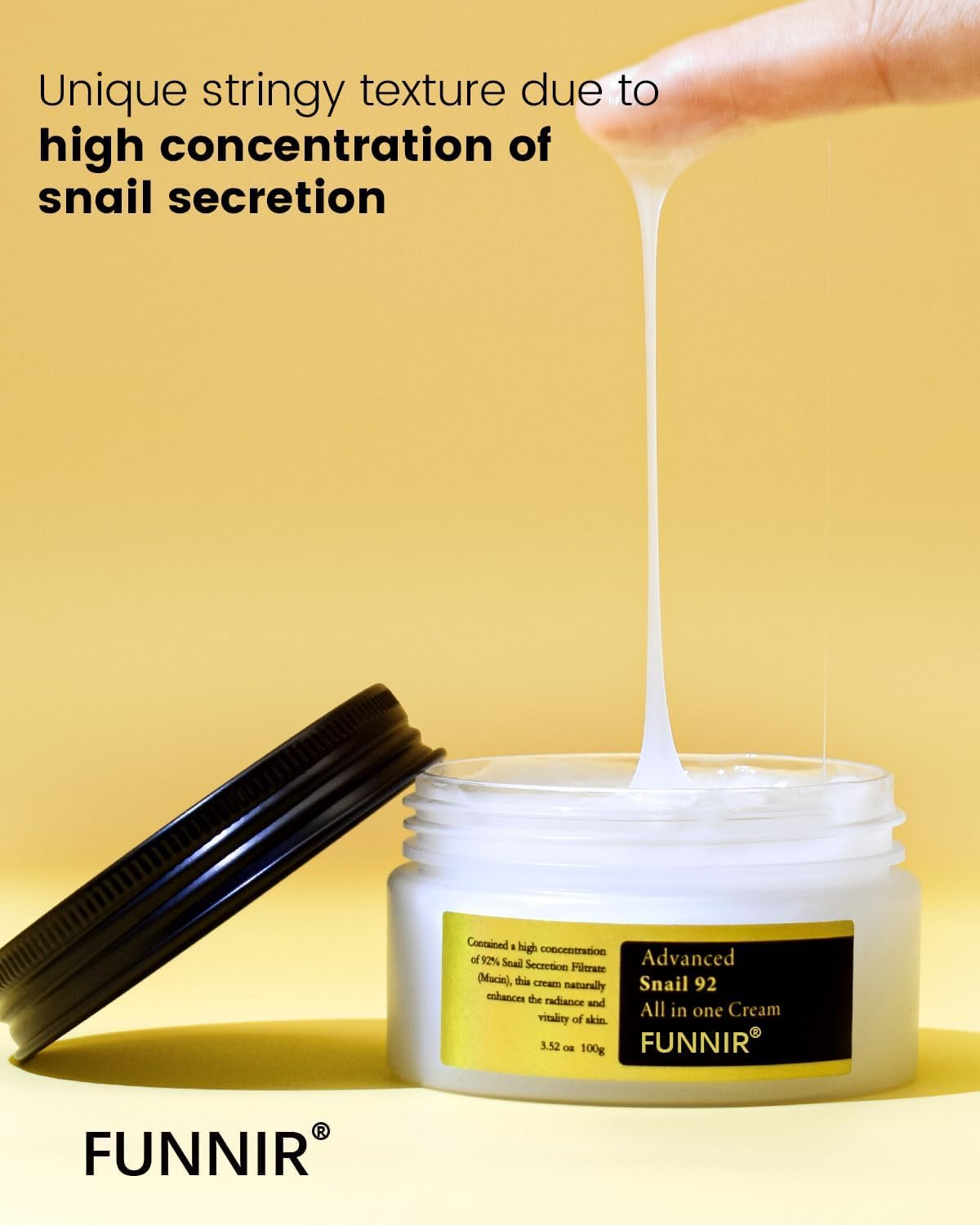 FUNNIR snail mucin sourced safely with eco-conscious production