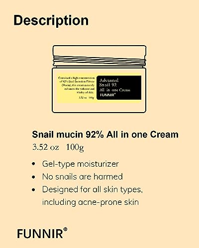 FUNNIR snail mucin moisturizer texture during application showing instant hydration