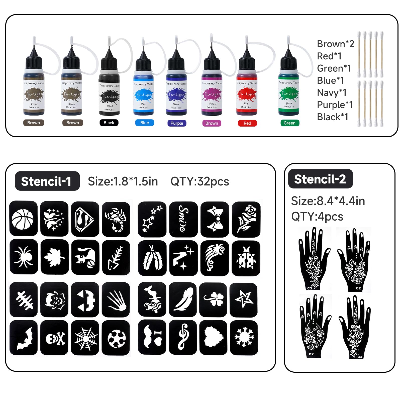 Funtigee color palette with assorted inks enabling versatile DIY designs.