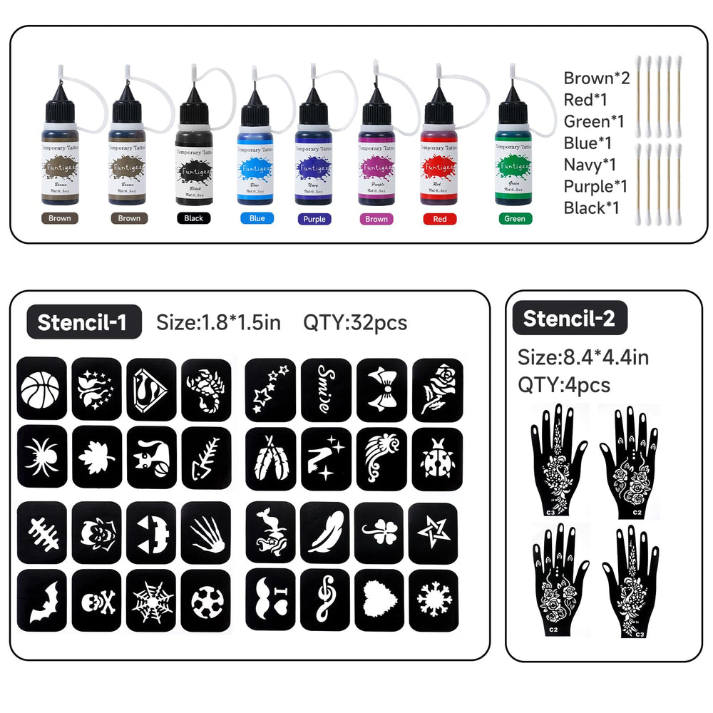 Funtigee color palette with assorted inks enabling versatile DIY designs.