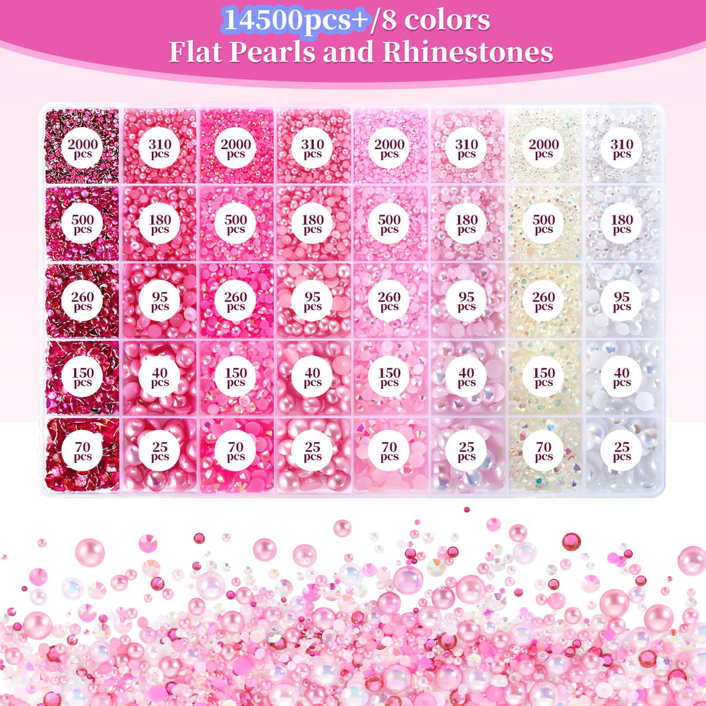 Funtopia pink flatback pearls 3mm ideal for tumblers and crafts
