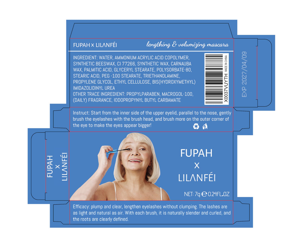 Fast-drying action seen as lashes stay defined.