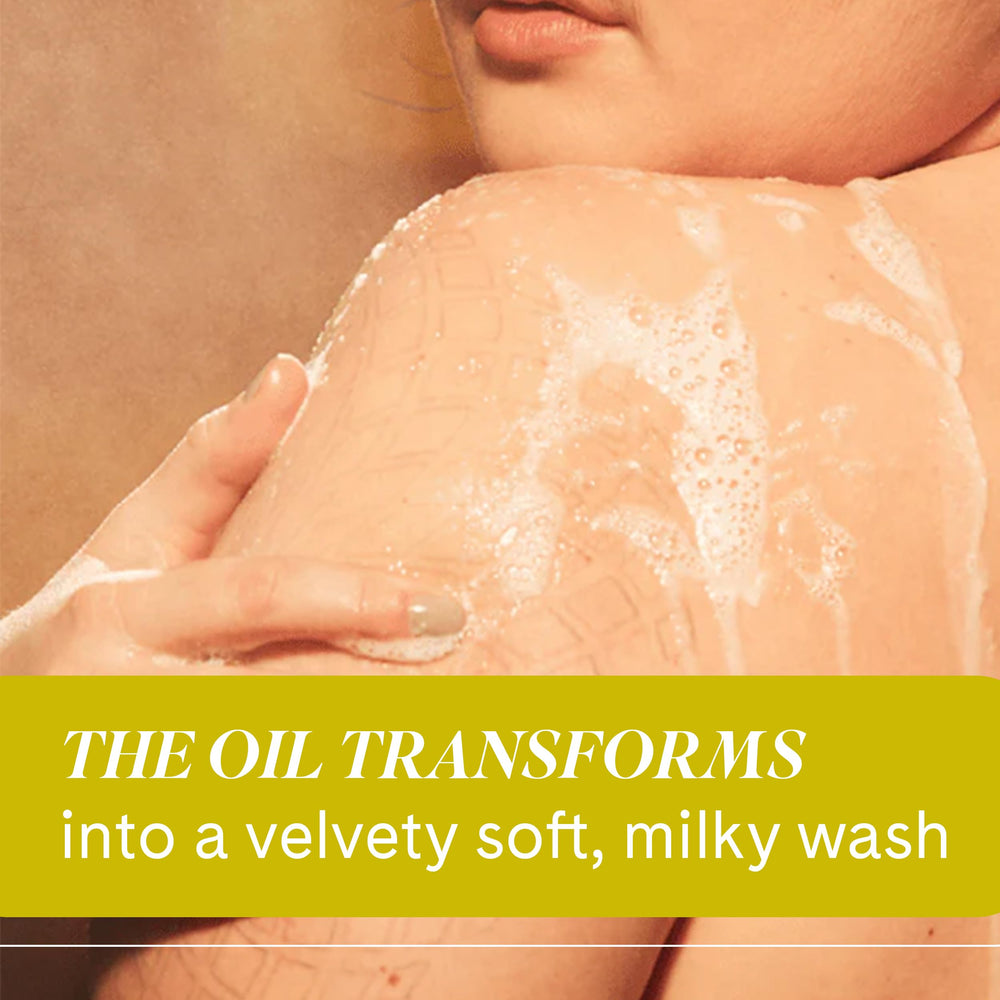 Fur All Body Wash castor oil ingredient image suggests nourishing, conditioning skin.