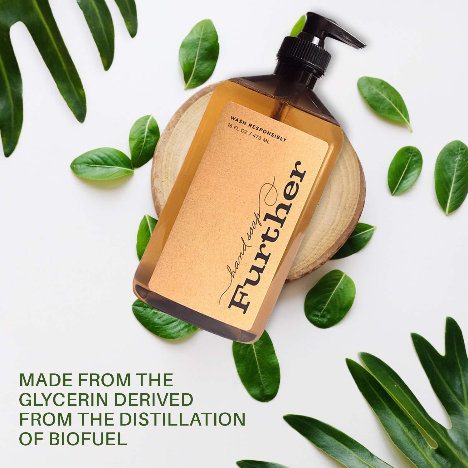 Further Glycerin Hand Soap fragrance bergamot olive grasses noted for freshness.
