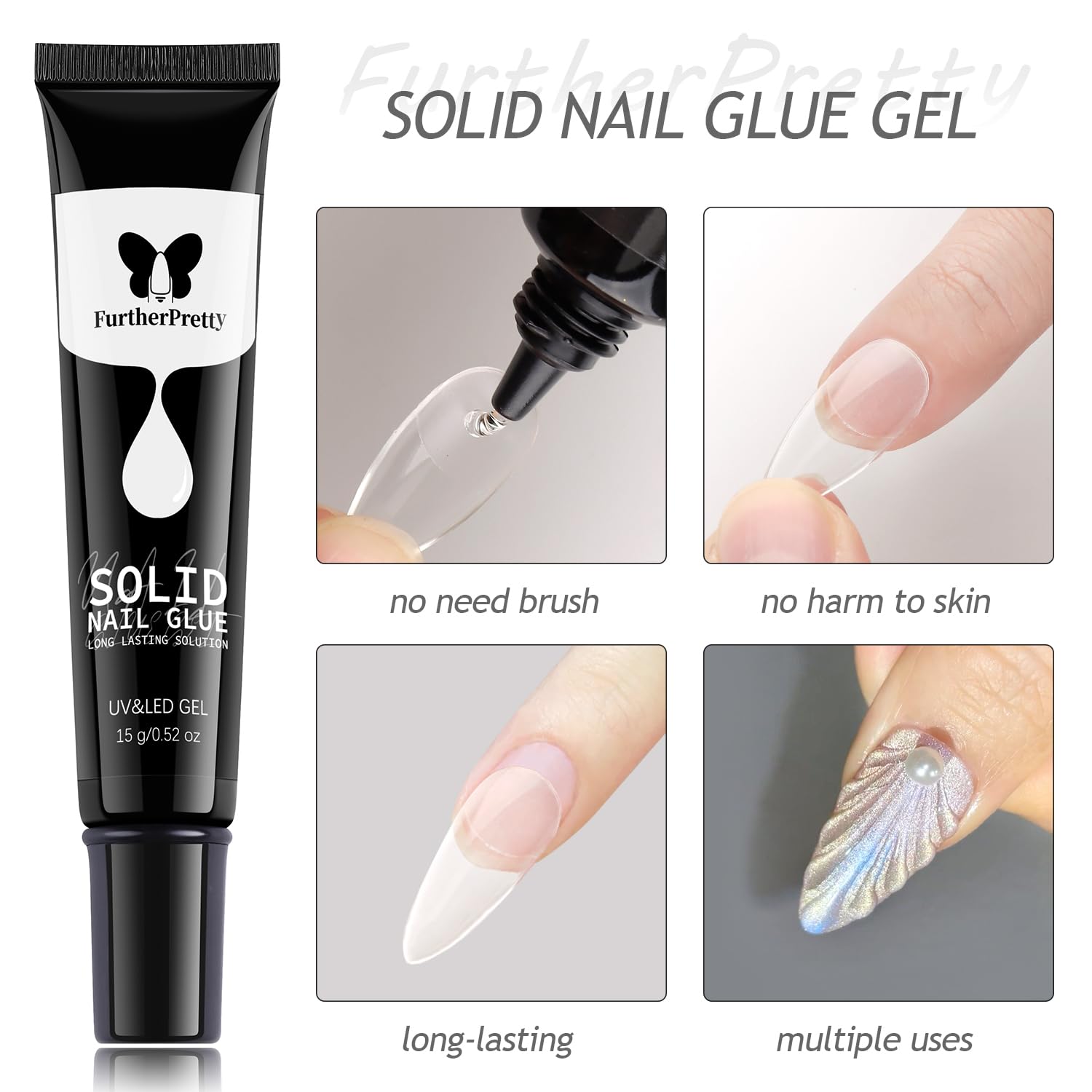 Furtherpretty LED nail lamp powered via USB for quick 90-second cures.