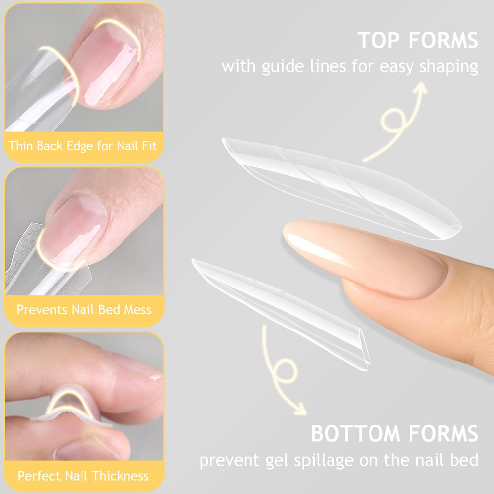 Furtherpretty top form with inner guide lines for accurate alignment