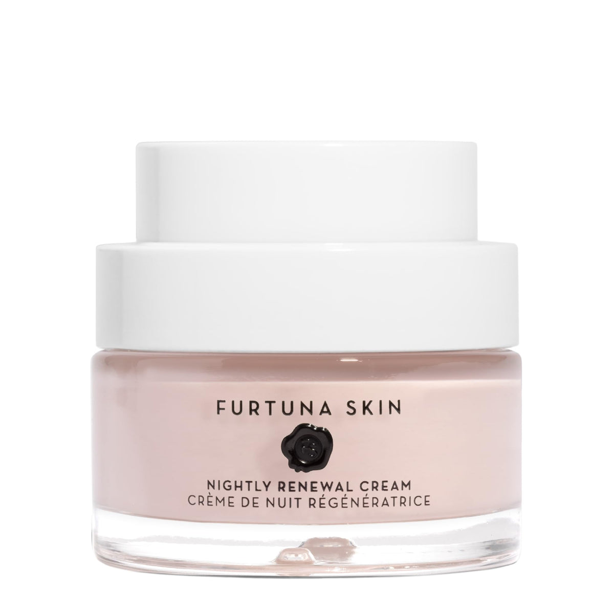 Furtuna Skin Nightly Renewal Cream packaging showcasing vegan clean beauty promise