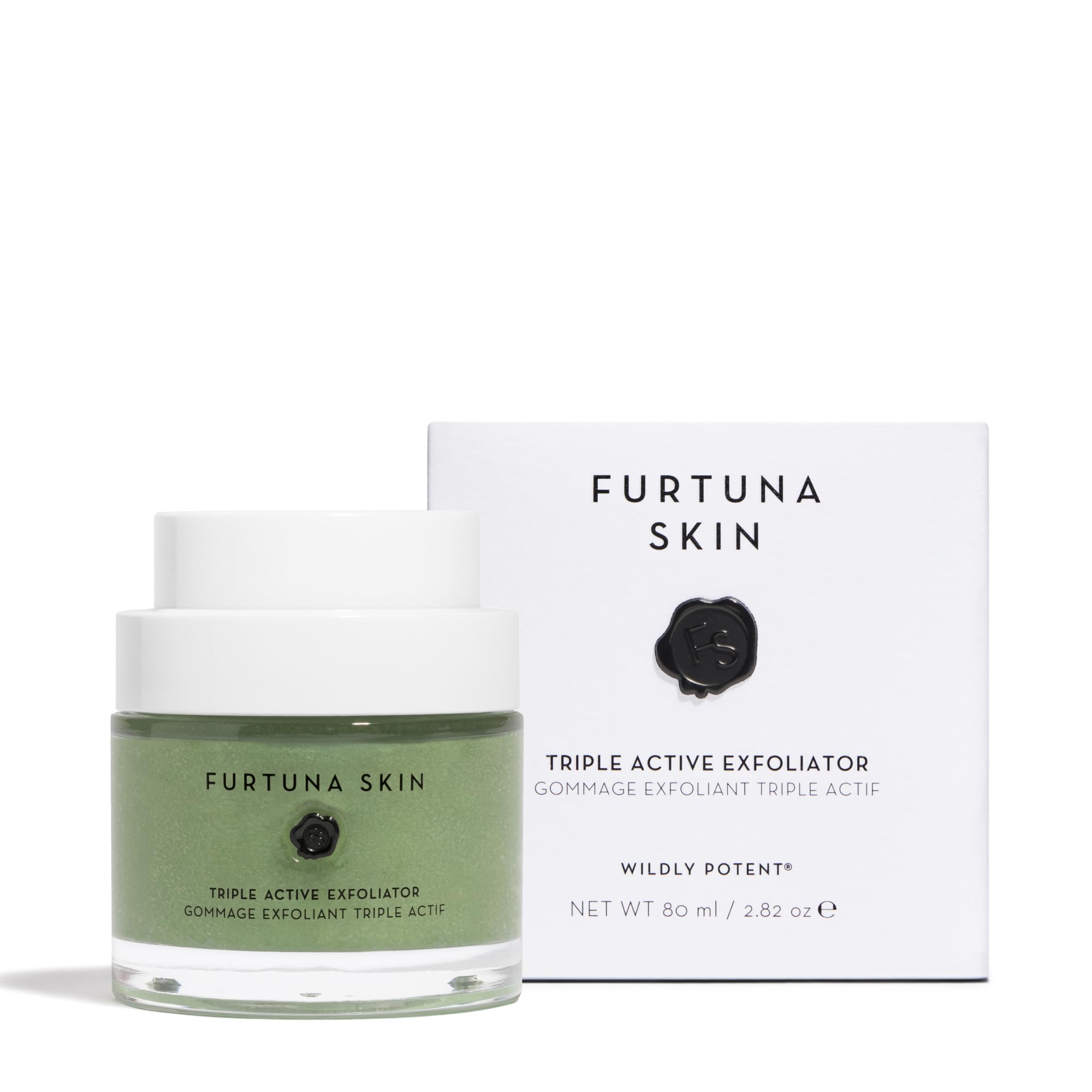 Furtuna Skin Olive oil bottle shot hints nourishing hydration and moisture barrier support.