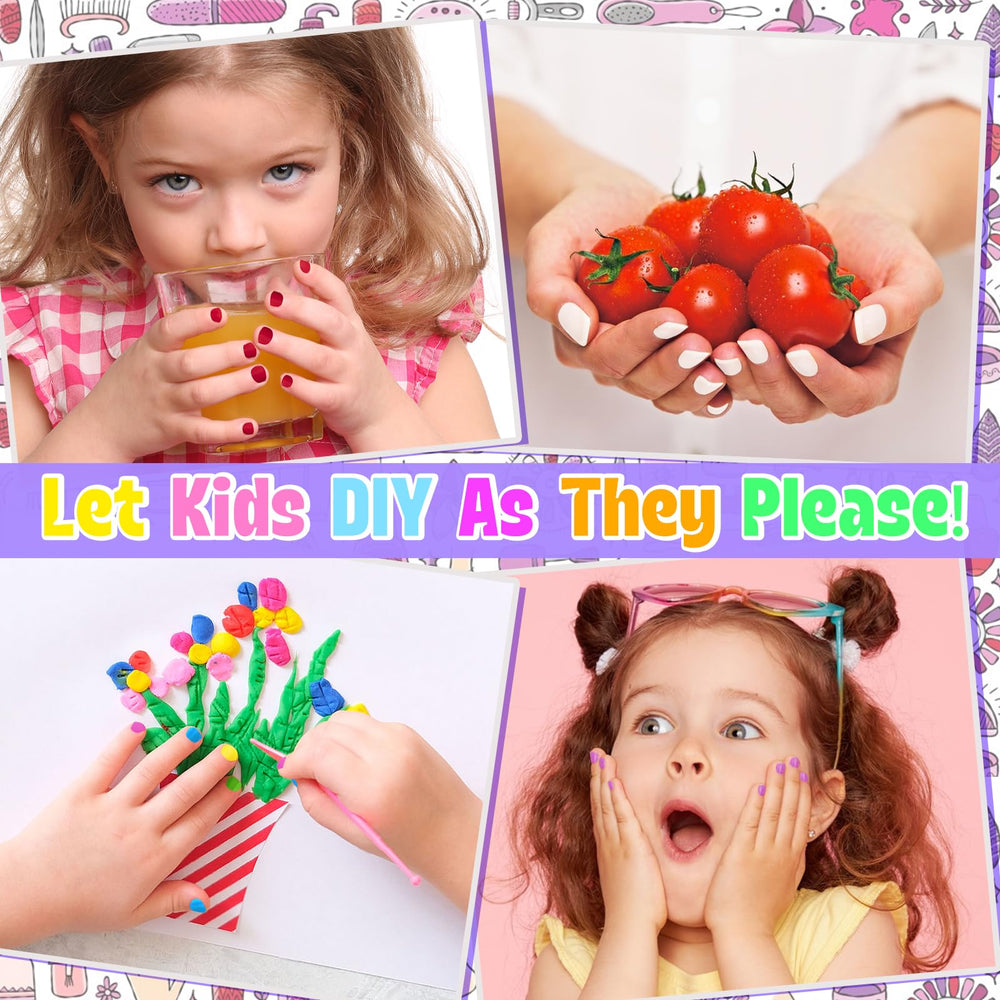 FUSPWEAO Kids Nail Polish Set nail brushes for precise art