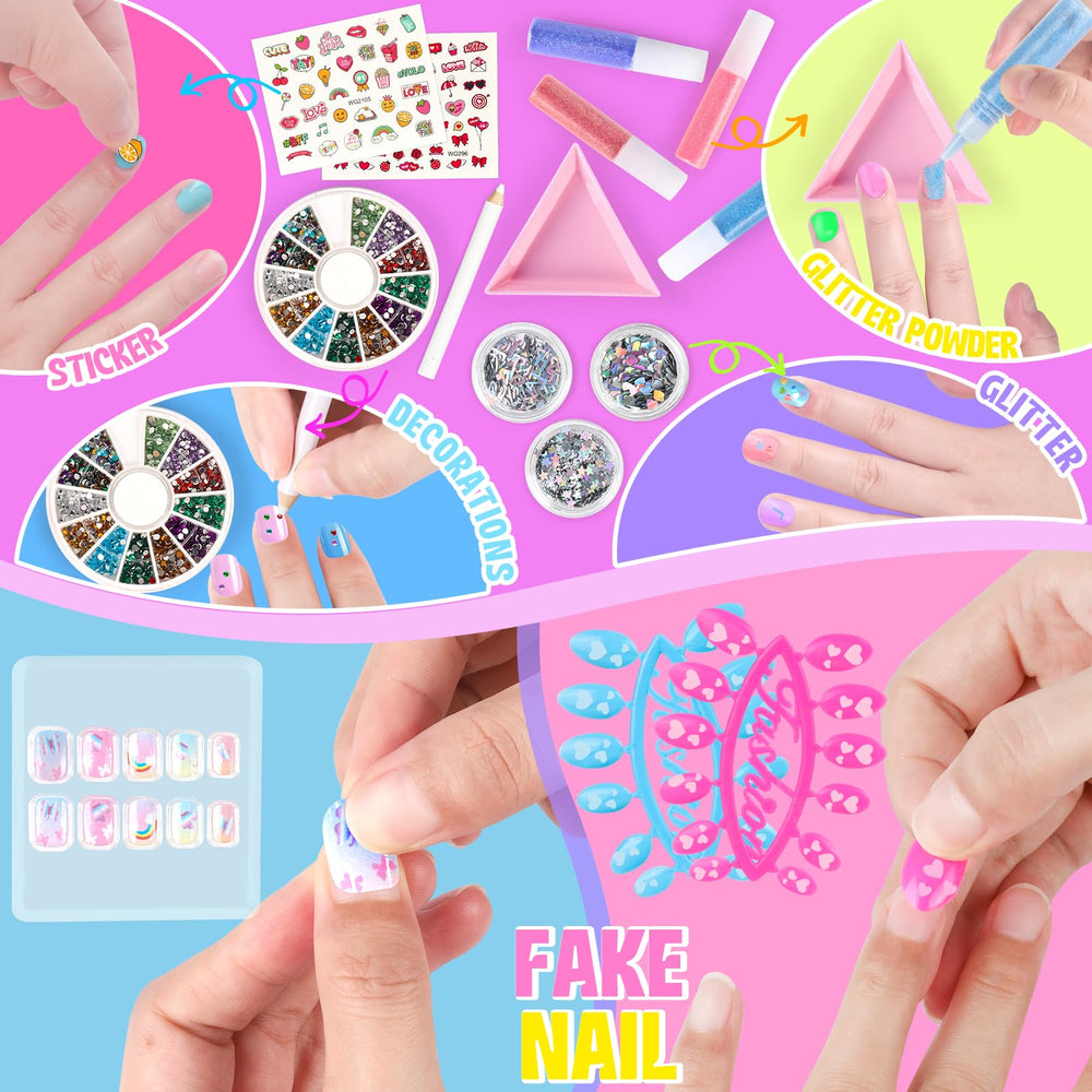 FUSPWEAO Kids Nail Polish Set nail stickers for quick designs